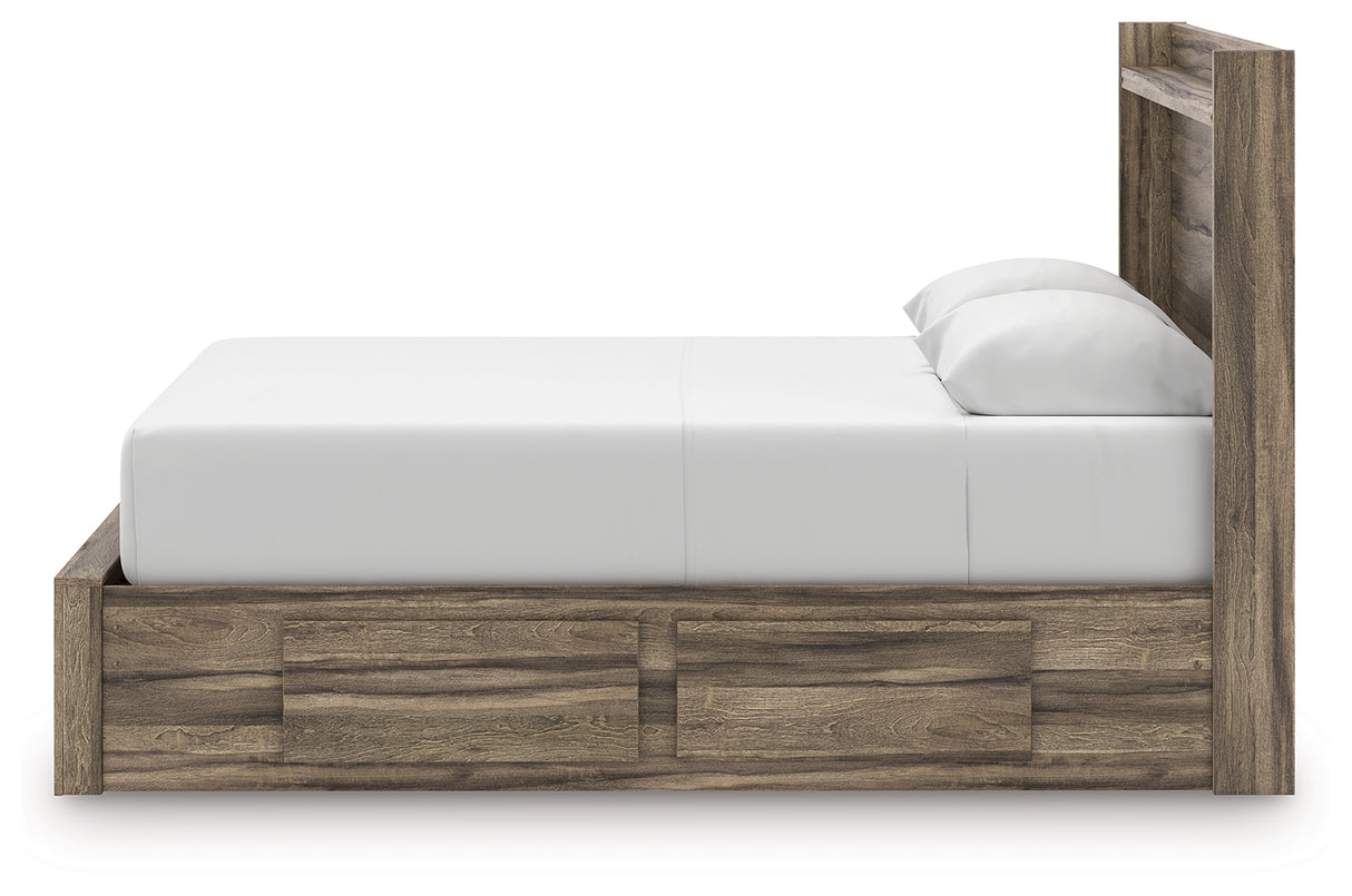 Elbrim Queen Panel Storage Bed, Dresser and Mirror from Ashley - Luna Furniture