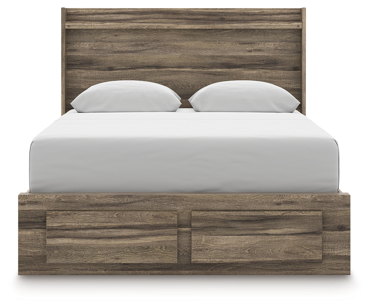 Elbrim Queen Panel Storage Bed, Dresser and Mirror from Ashley - Luna Furniture