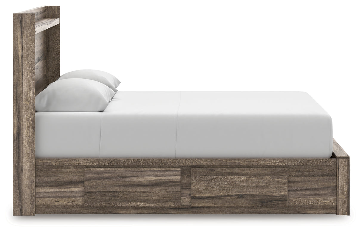 Elbrim Queen Panel Storage Bed, Dresser and Mirror from Ashley - Luna Furniture