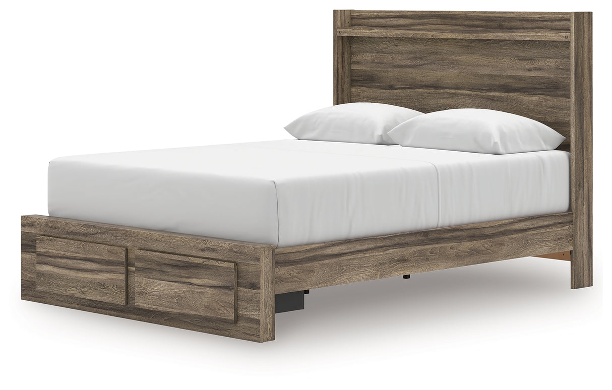 Elbrim Queen Panel Storage Bed, Dresser and Mirror from Ashley - Luna Furniture