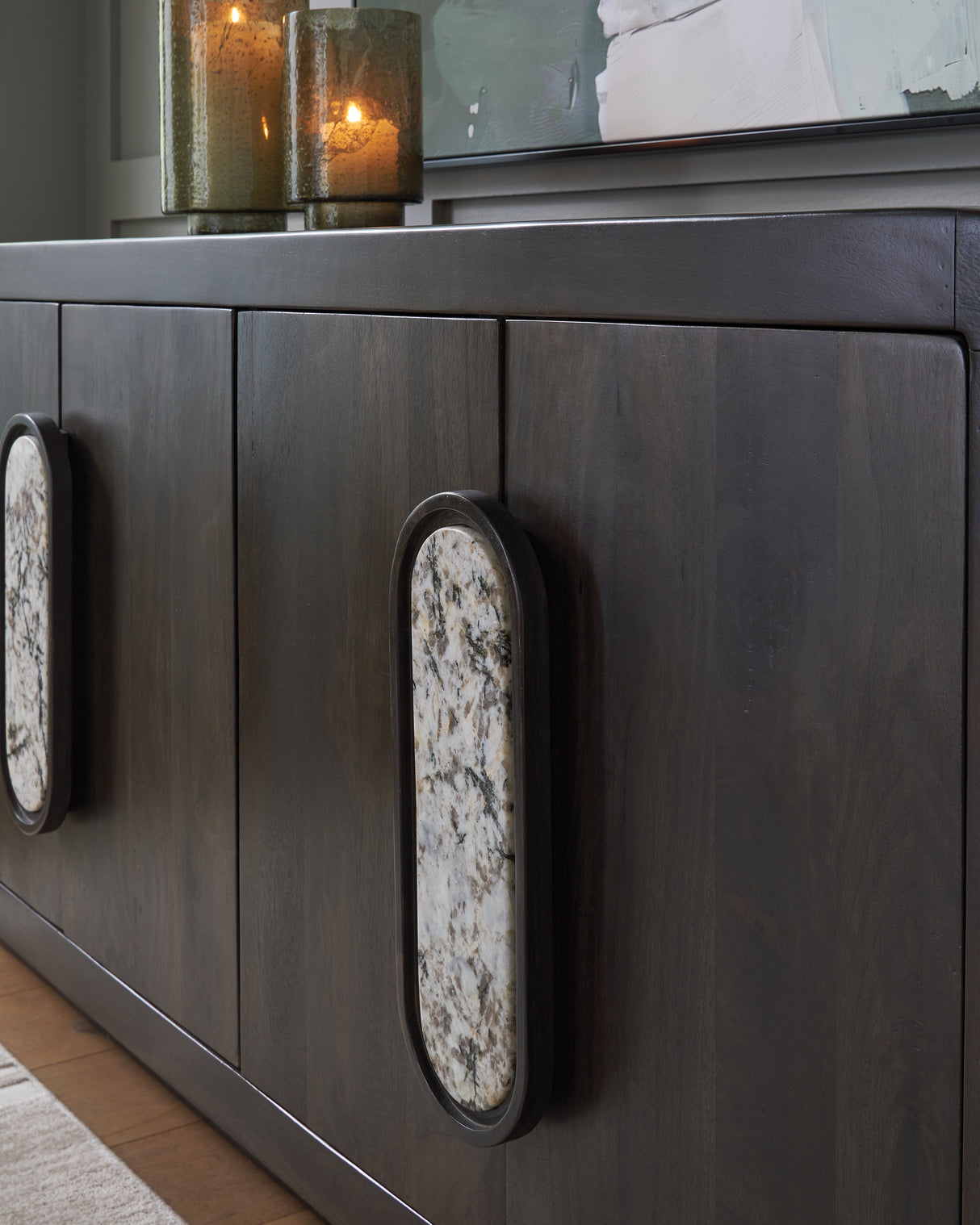 Elliston Espresso Brown Accent Cabinet from Ashley Furniture - Luna Furniture