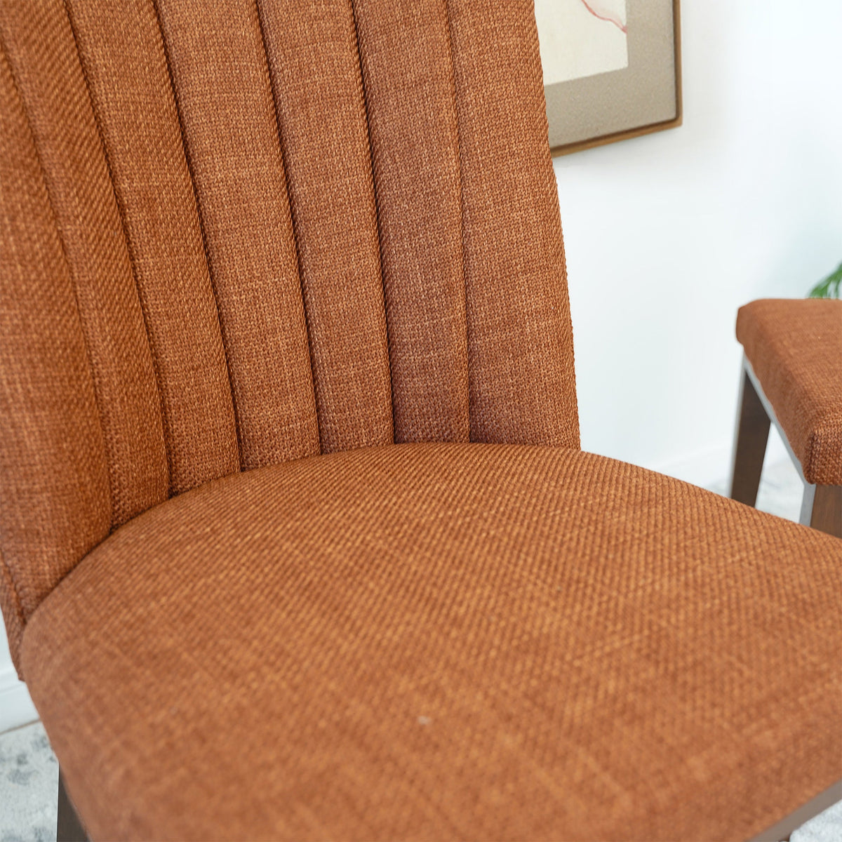 Elmwood Orange Fabric Dining Chair (Set Of 2) from Ashcroft Furniture - Luna Furniture