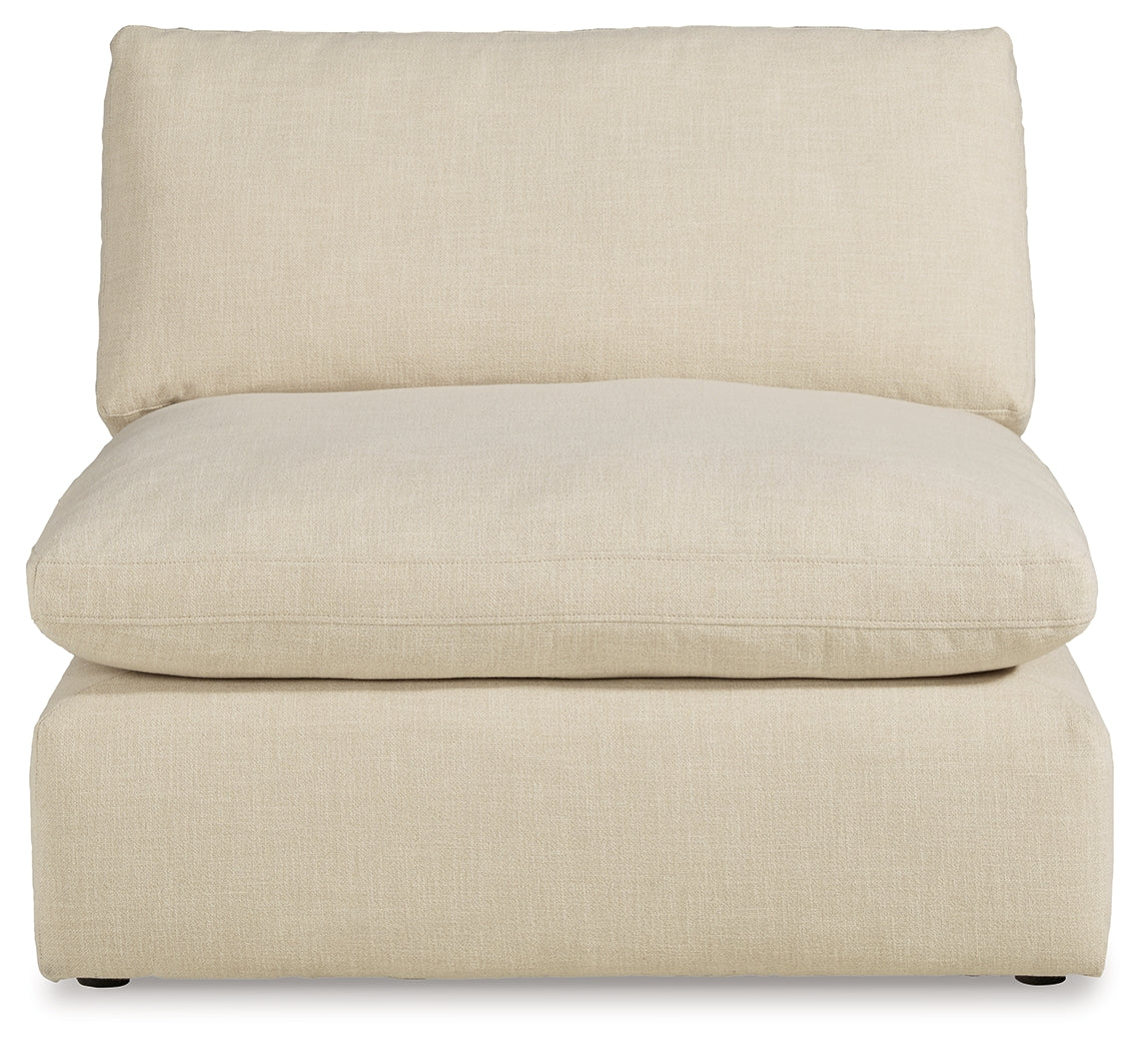 Elyza Linen 3-Piece Sectional with Ottoman from Ashley - Luna Furniture