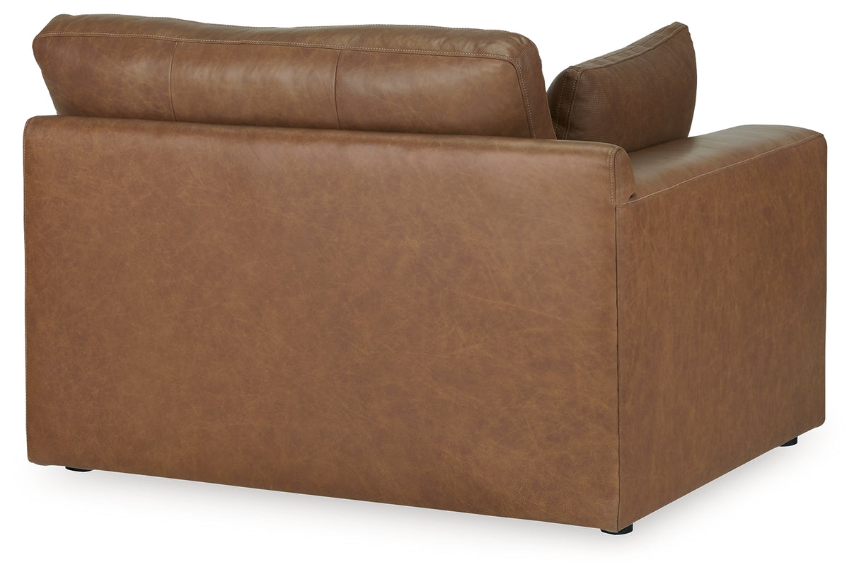 Emilia Caramel 3-Piece Sectional and 2 Ottomans from Ashley - Luna Furniture