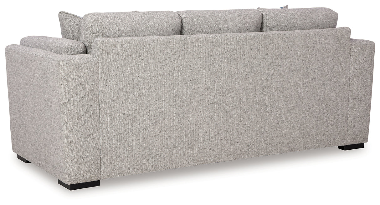 Evansley Sofa, Loveseat, Chair and Ottoman in Pewter from Ashley - Luna Furniture