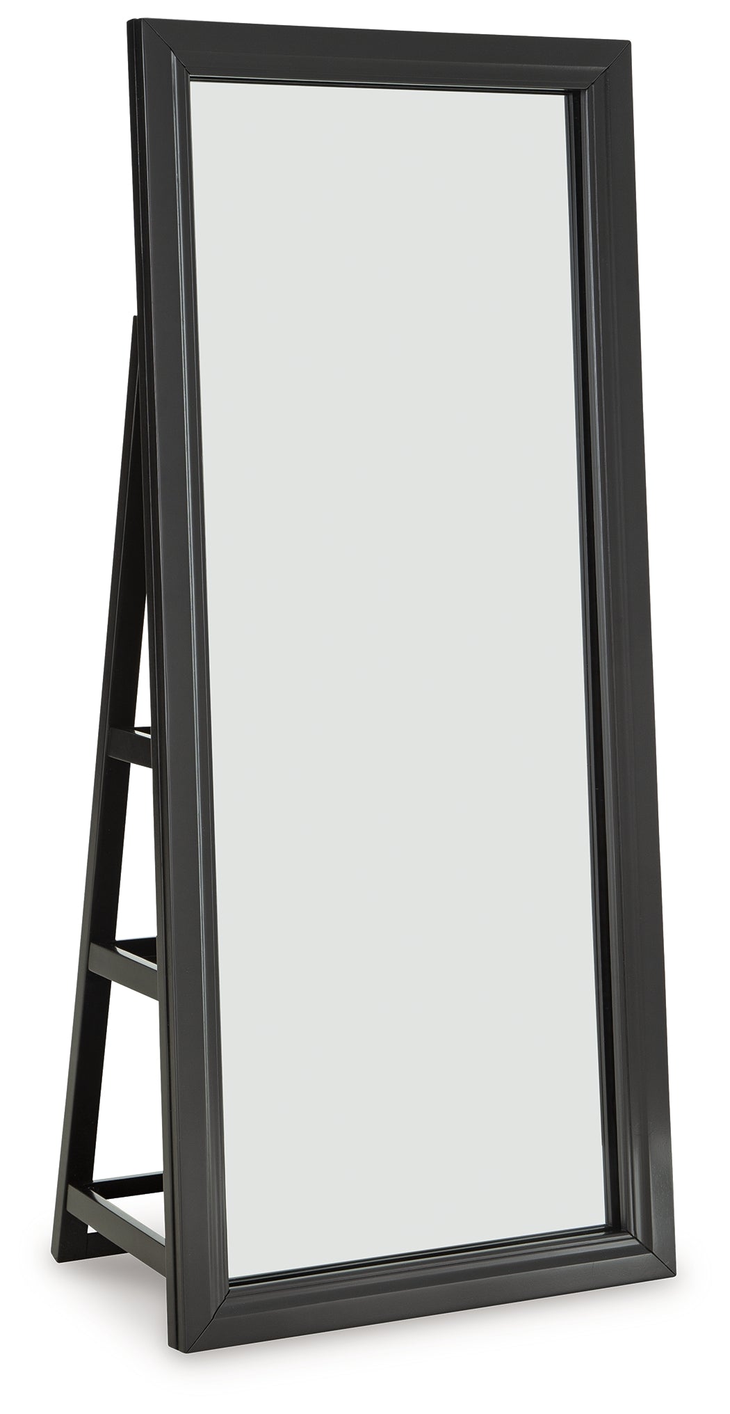 Evesen Black Floor Standing Mirror/Storage (Mirror Only) from Ashley - Luna Furniture
