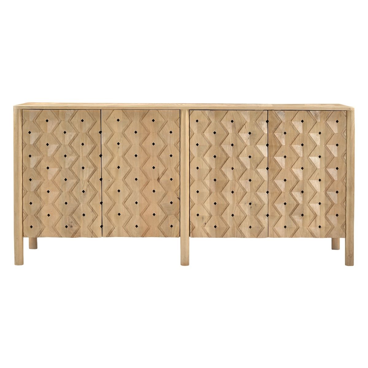 Abra 72" Four Door Sideboard in Light Mango from Home Trends & Design - Luna Furniture