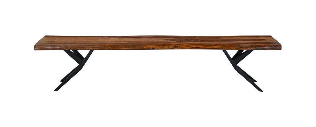 Austin Loft 90" Bench in Natural Sheesham from Home Trends & Design - Luna Furniture
