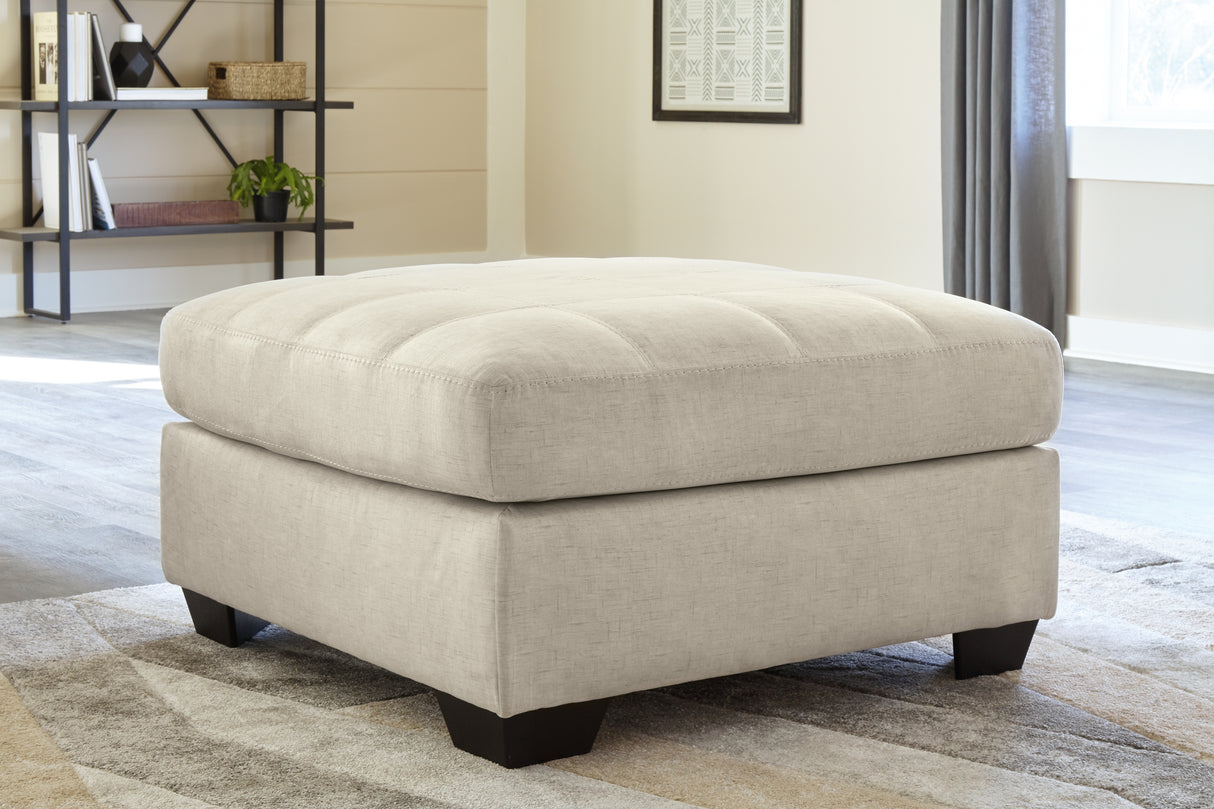 Falkirk 2-Piece Sectional with Ottoman in Parchment from Ashley - Luna Furniture