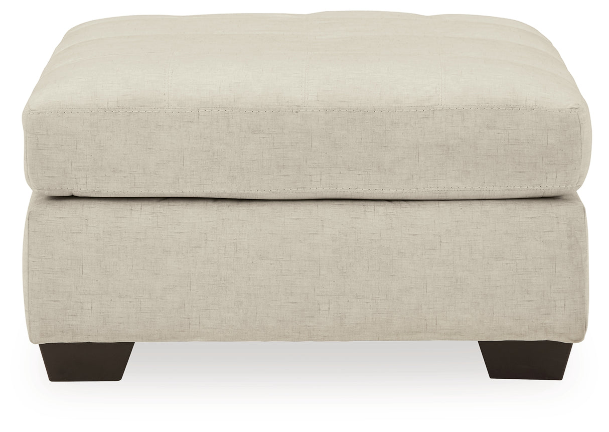 Falkirk 2-Piece Sectional with Ottoman in Parchment from Ashley - Luna Furniture