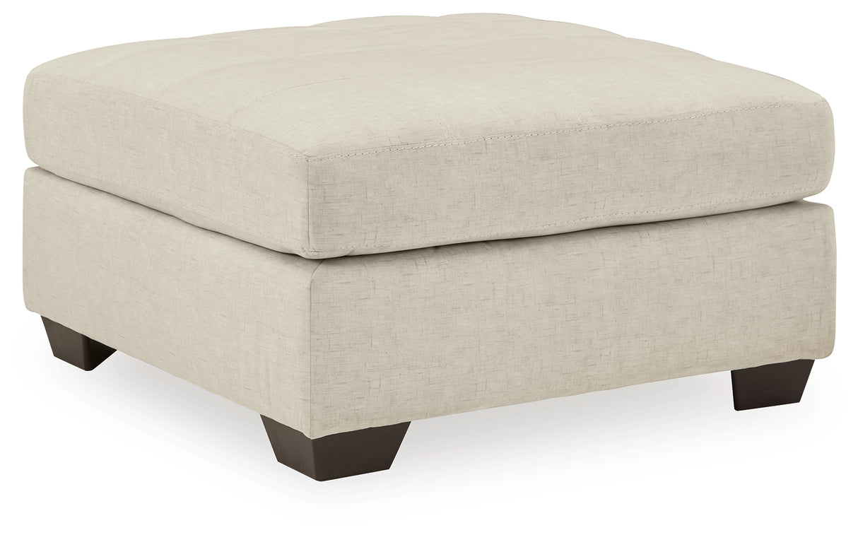 Falkirk 2-Piece Sectional with Ottoman in Parchment from Ashley - Luna Furniture