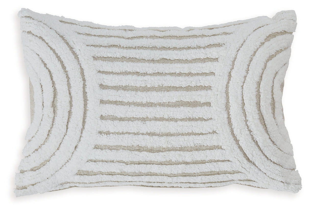 Farissen White/Tan Pillow (Set of 4) from Ashley - Luna Furniture