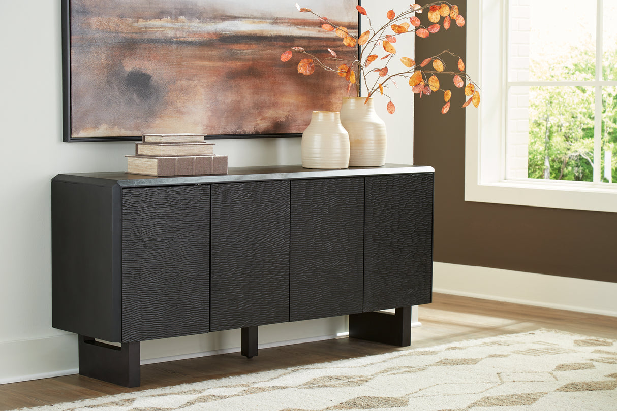 Farrelmore Black Accent Cabinet from Ashley - Luna Furniture