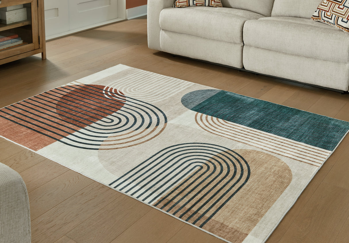 Farrendale Multi Washable Medium Rug from Ashley - Luna Furniture