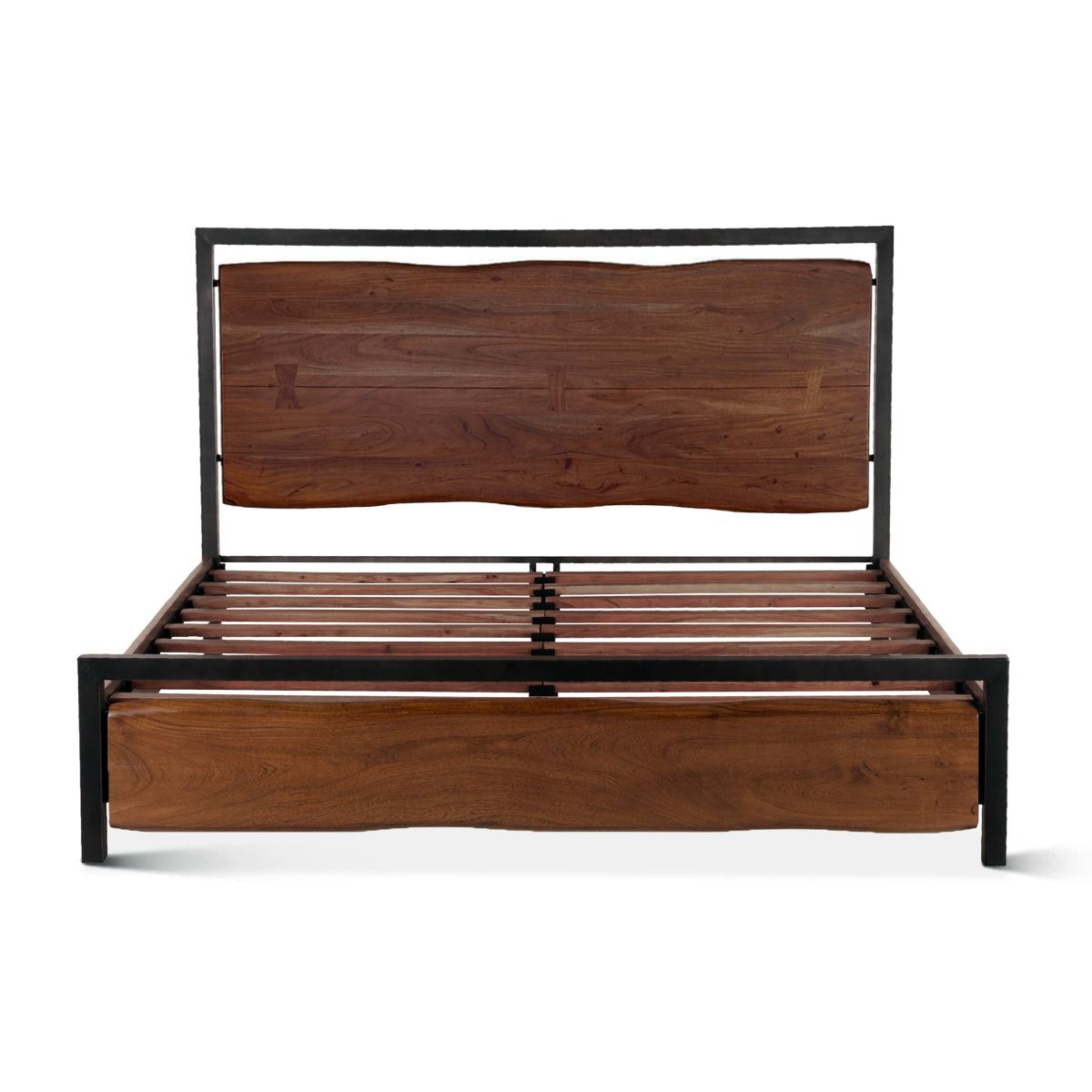 Aspen Queen Bed in Walnut from Home Trends & Design - Luna Furniture