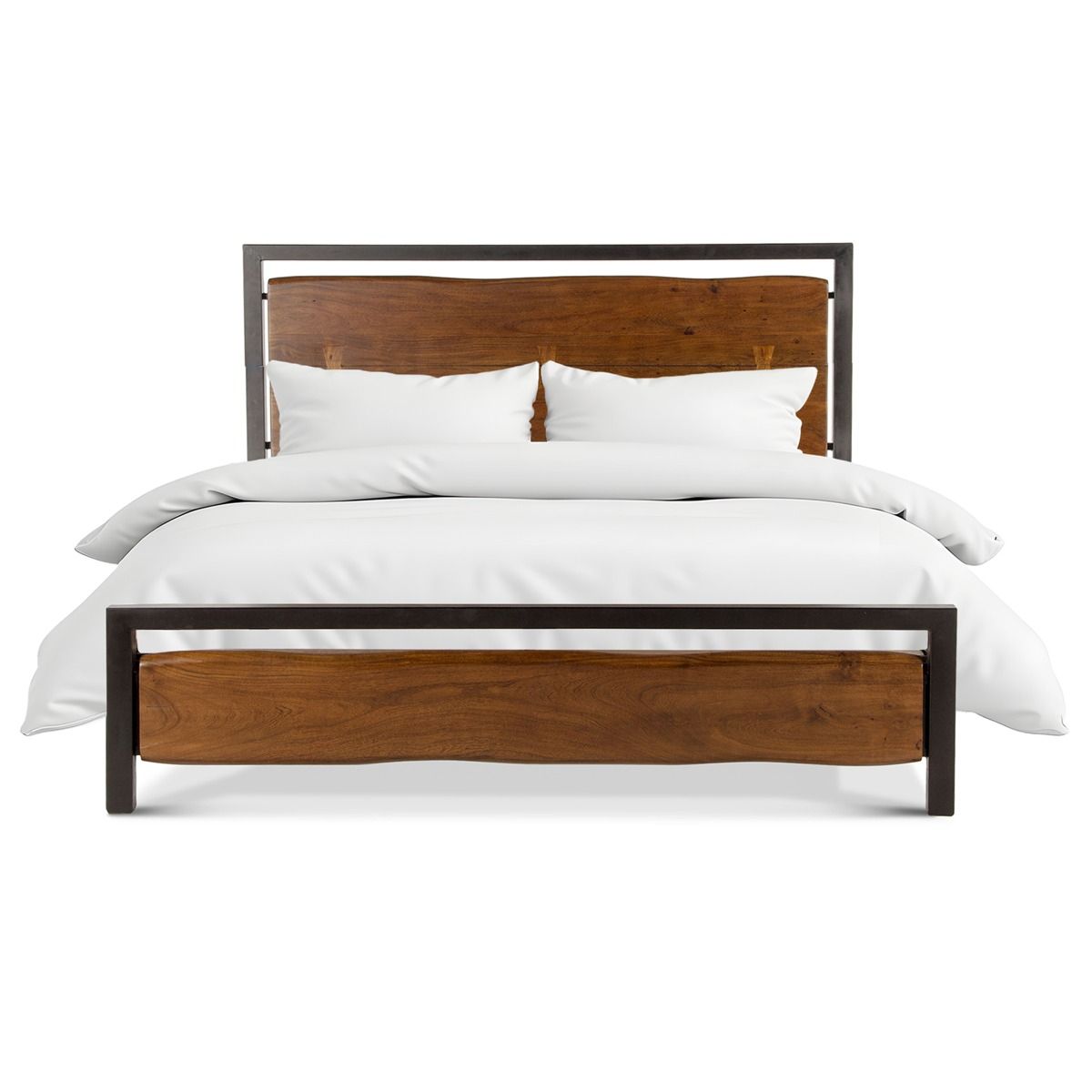 Aspen Queen Bed in Walnut from Home Trends & Design - Luna Furniture