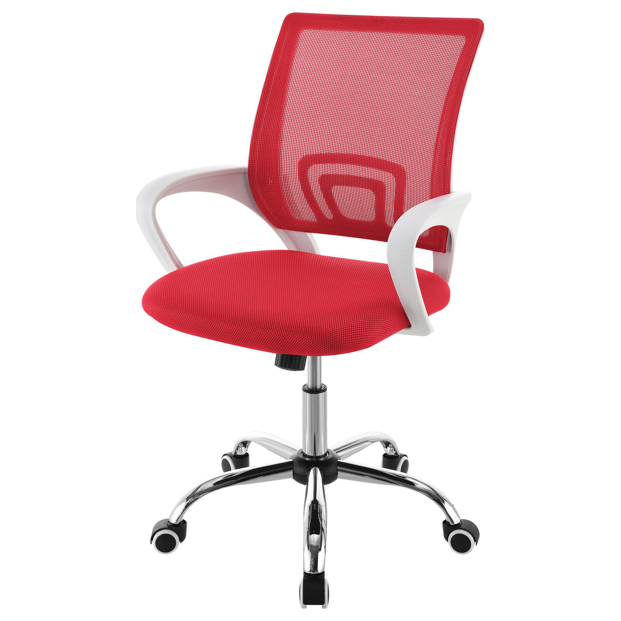 Felton Red Upholstered Adjustable Home Office Desk Chair from Coaster - Luna Furniture