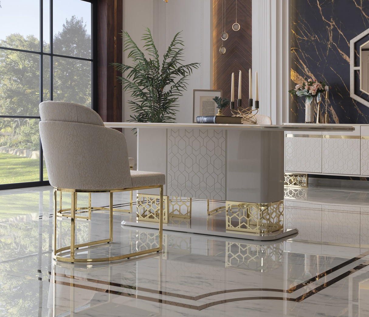 Ferani Dining Table from Luna Luxury - Luna Furniture