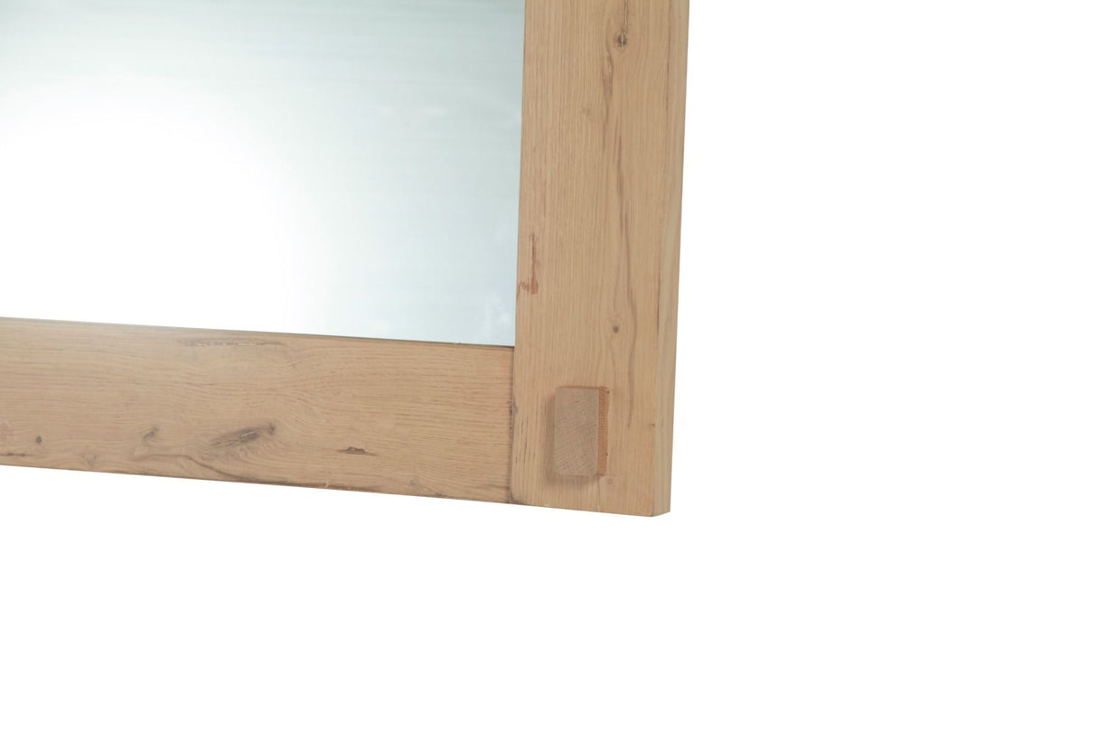 Flagstaff 48" Mirror in Natural Distressed Oak from Home Trends & Design - Luna Furniture