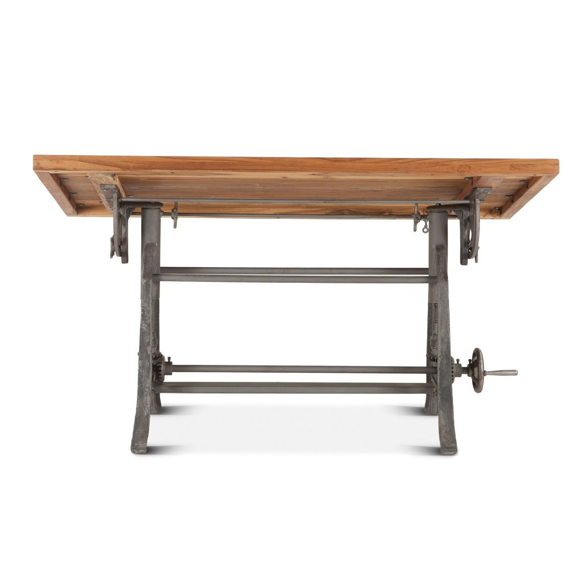 Industrial Loft 62" Adjustable Drafting Desk in Natural from Home Trends & Design - Luna Furniture