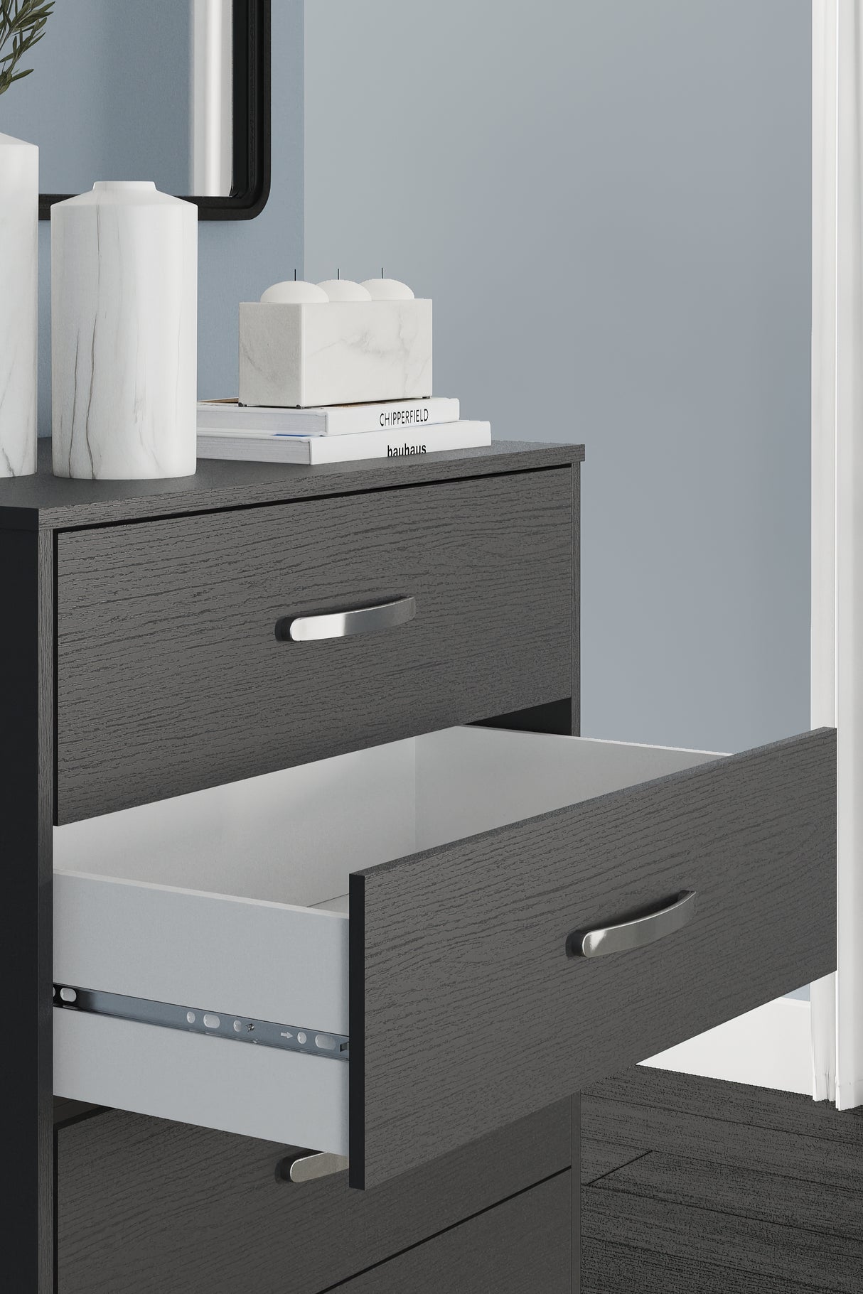 Finch Black Platform Bedroom Set from Ashley Furniture - Luna Furniture