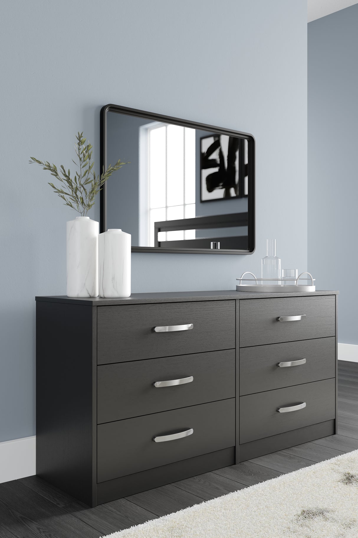 Finch Black Platform Bedroom Set from Ashley Furniture - Luna Furniture