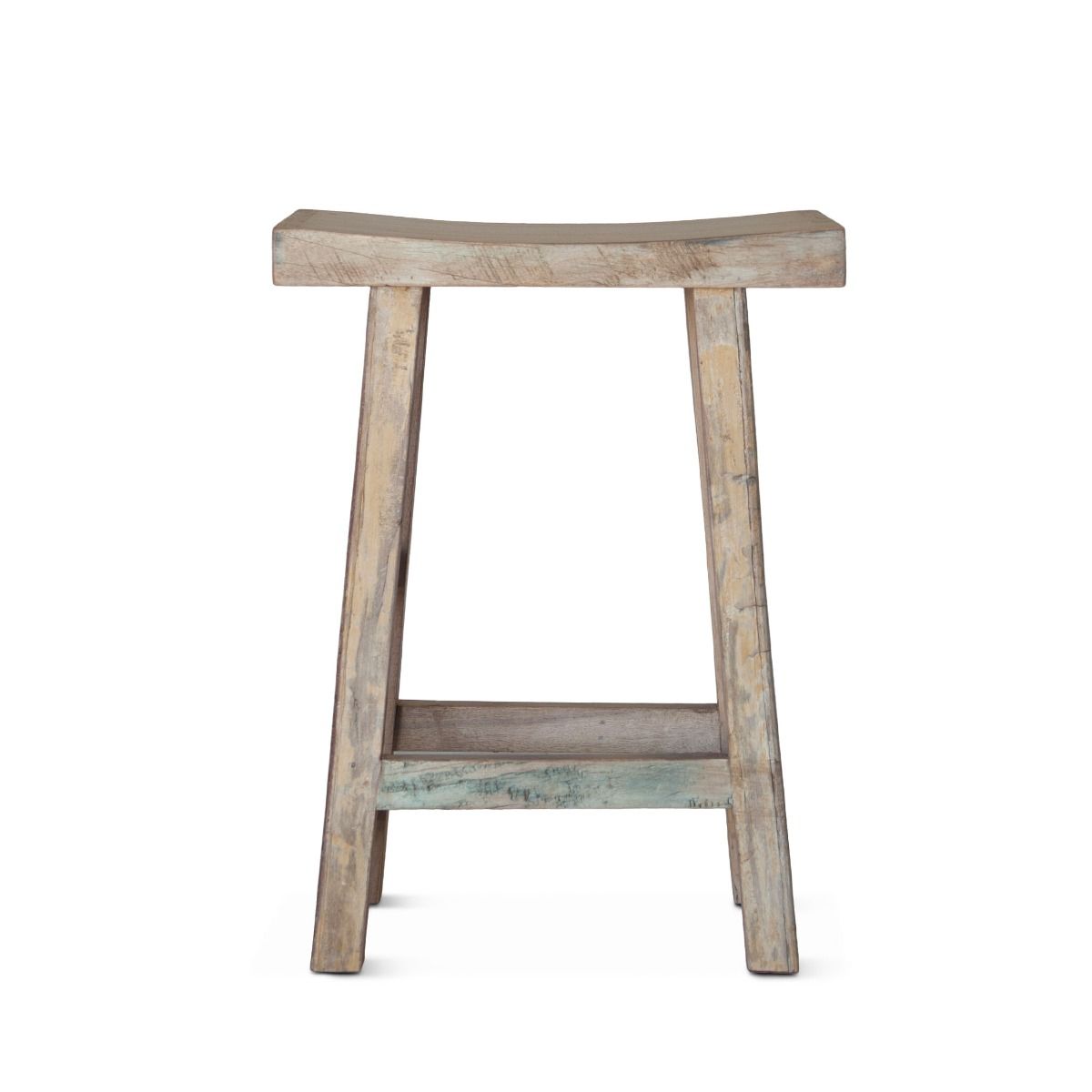 Ibiza 19" Counter Chair in Vintage Teal Reclaimed Wood from Home Trends & Design - Luna Furniture