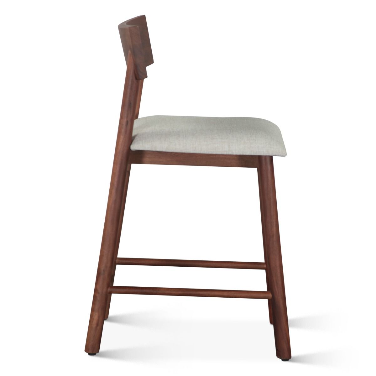 Lenox 18" Upholstered Counter Chair in Walnut from Home Trends & Design - Luna Furniture