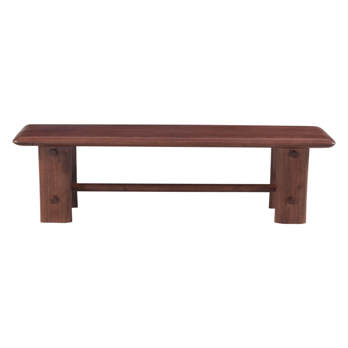 Lenox Loch 64" Bench in Walnut from Home Trends & Design - Luna Furniture