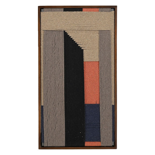 Manila Woven Framed Art, Orange