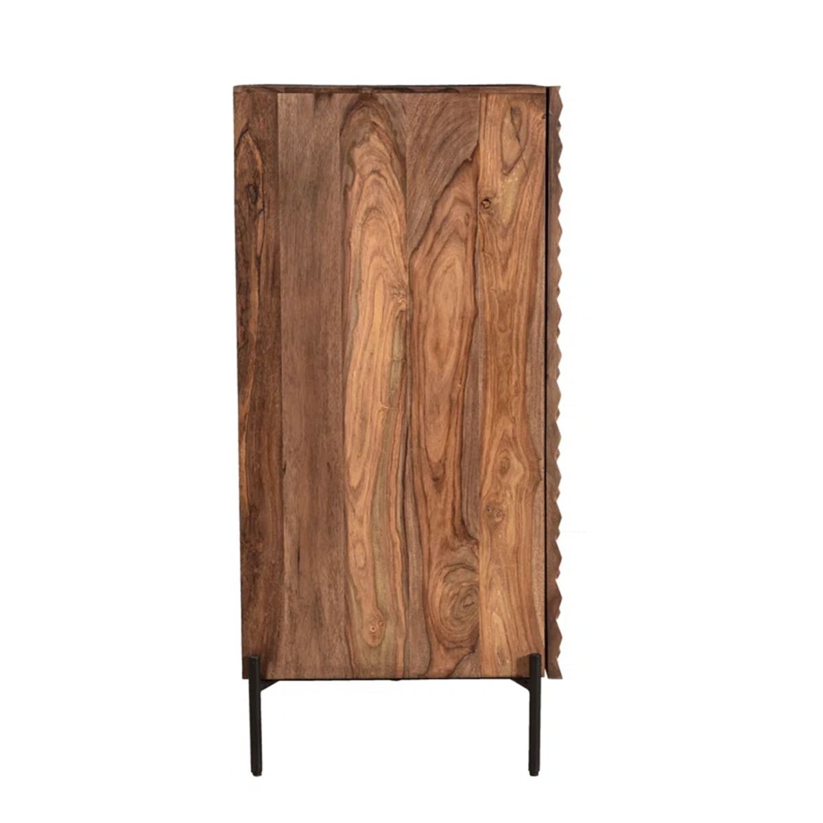 Miles 39" Bar Cabinet in Carved Brownstone from Home Trends & Design - Luna Furniture
