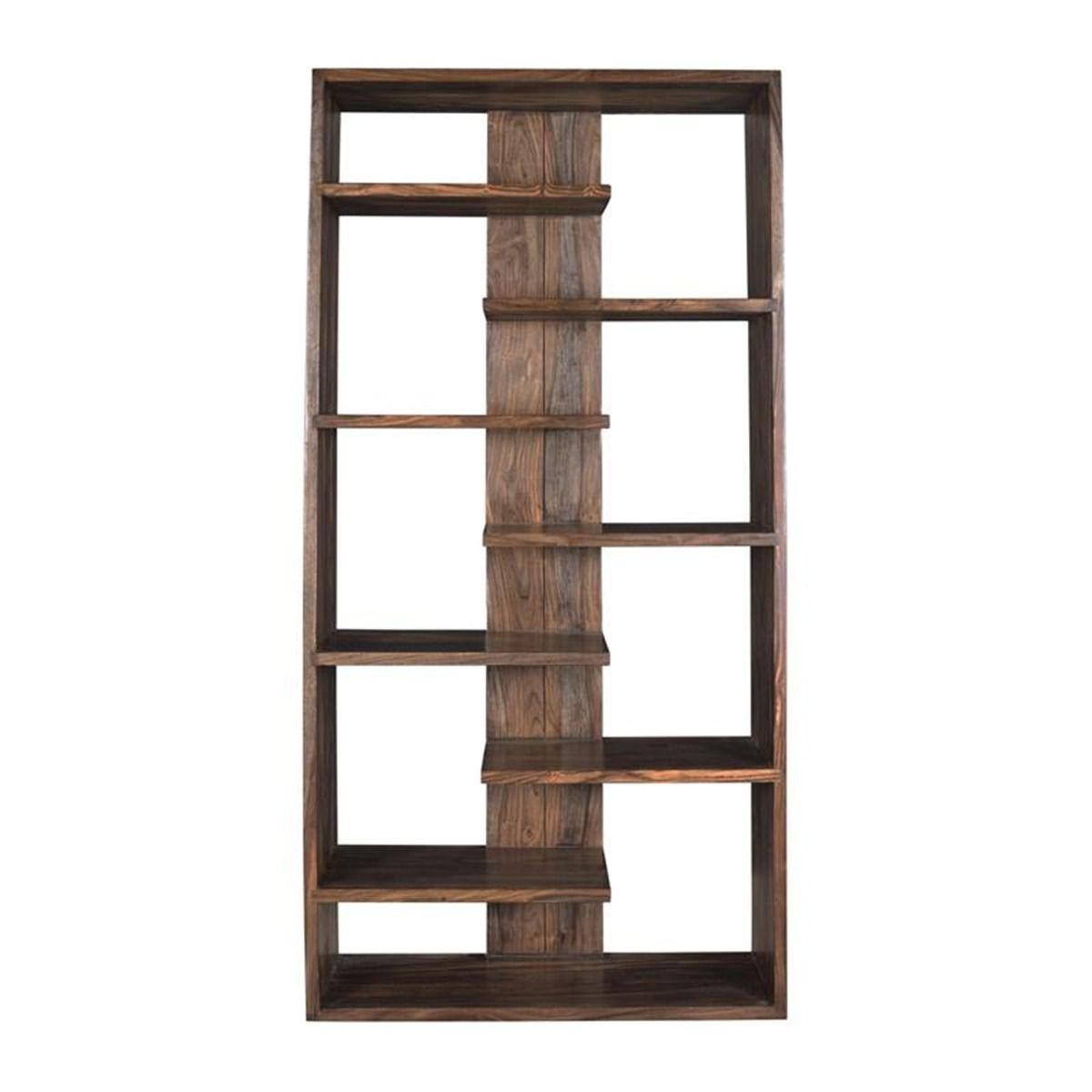 Miles 34" Bookshelf in Brownstone from Home Trends & Design - Luna Furniture