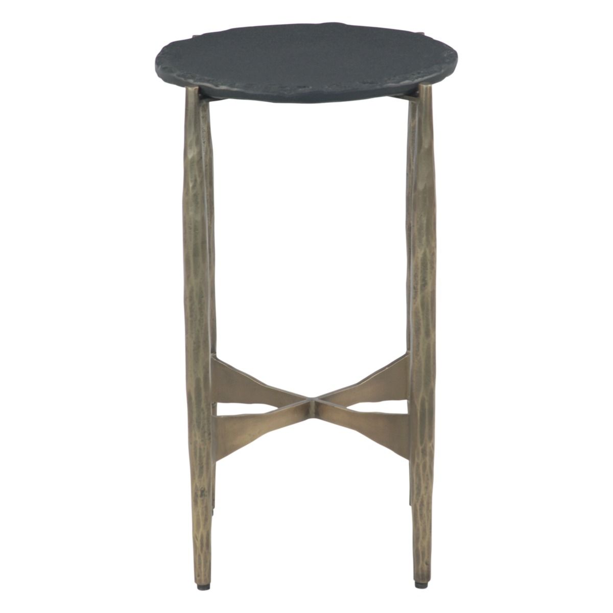 Mojave 13" Nesting Side Table with Black Marble, Set of 2 from Home Trends & Design - Luna Furniture