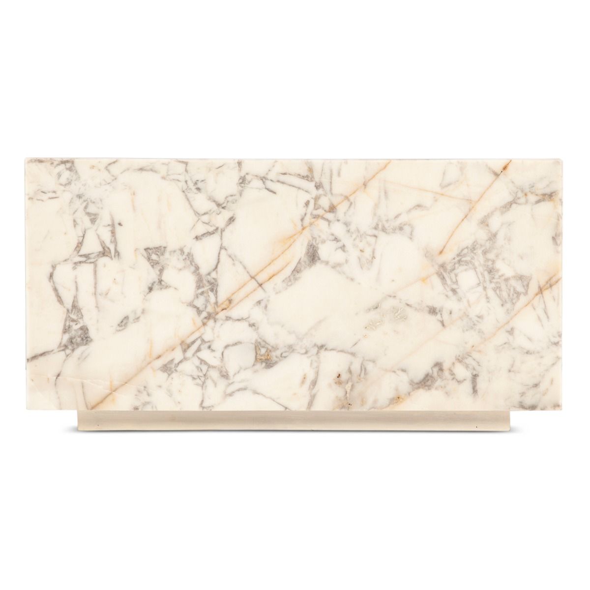 Nile 32" Drum Coffee Table in Alabaster Marble from Home Trends & Design - Luna Furniture