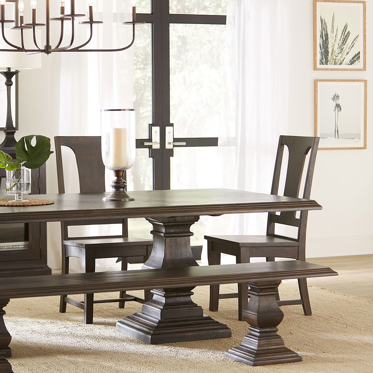 Nimes 98" Dining Table in Vintage Brown from Home Trends & Design - Luna Furniture