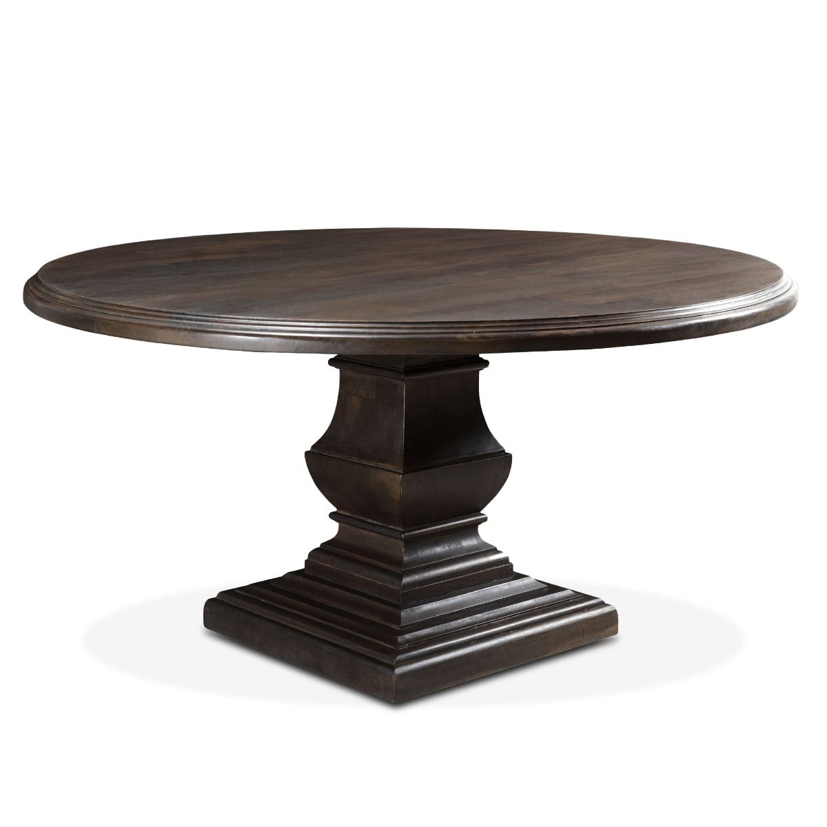 Nimes 60" Round Dining Table in Vintage Brown from Home Trends & Design - Luna Furniture