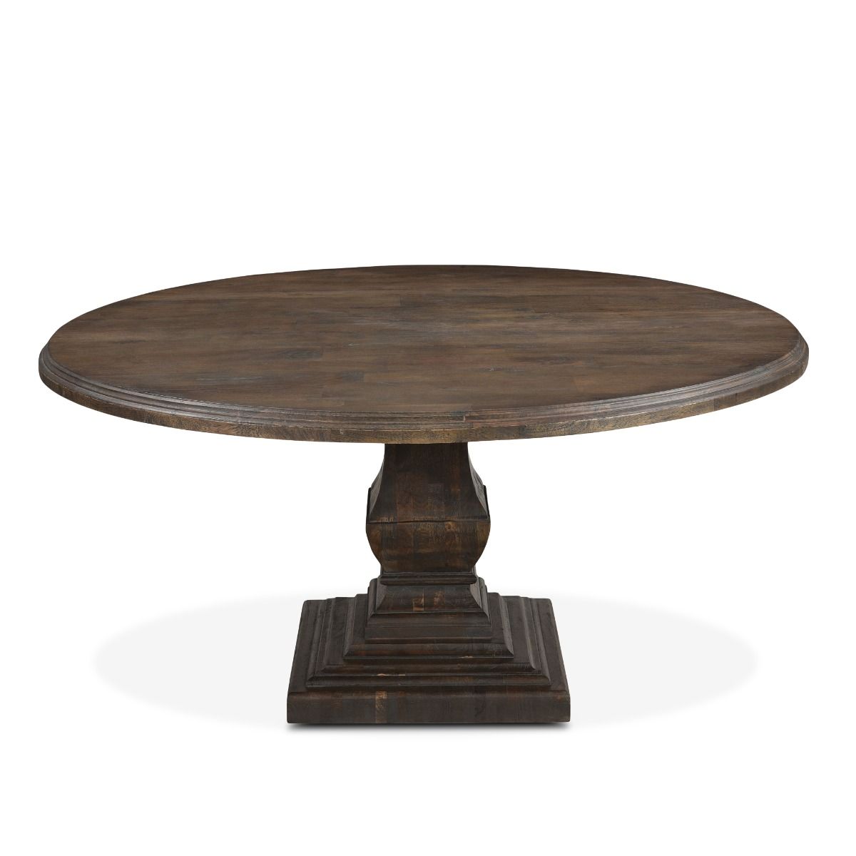 Nimes 60" Round Dining Table in Weathered Mango from Home Trends & Design - Luna Furniture