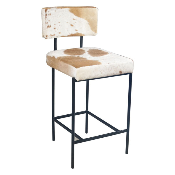 Nola 18" Counter Chair in Brown Hair on Hide