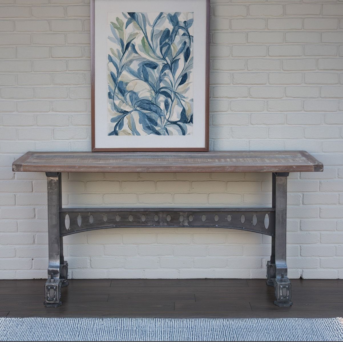 Old Mill 66" Console in Reclaimed Wood from Home Trends & Design - Luna Furniture