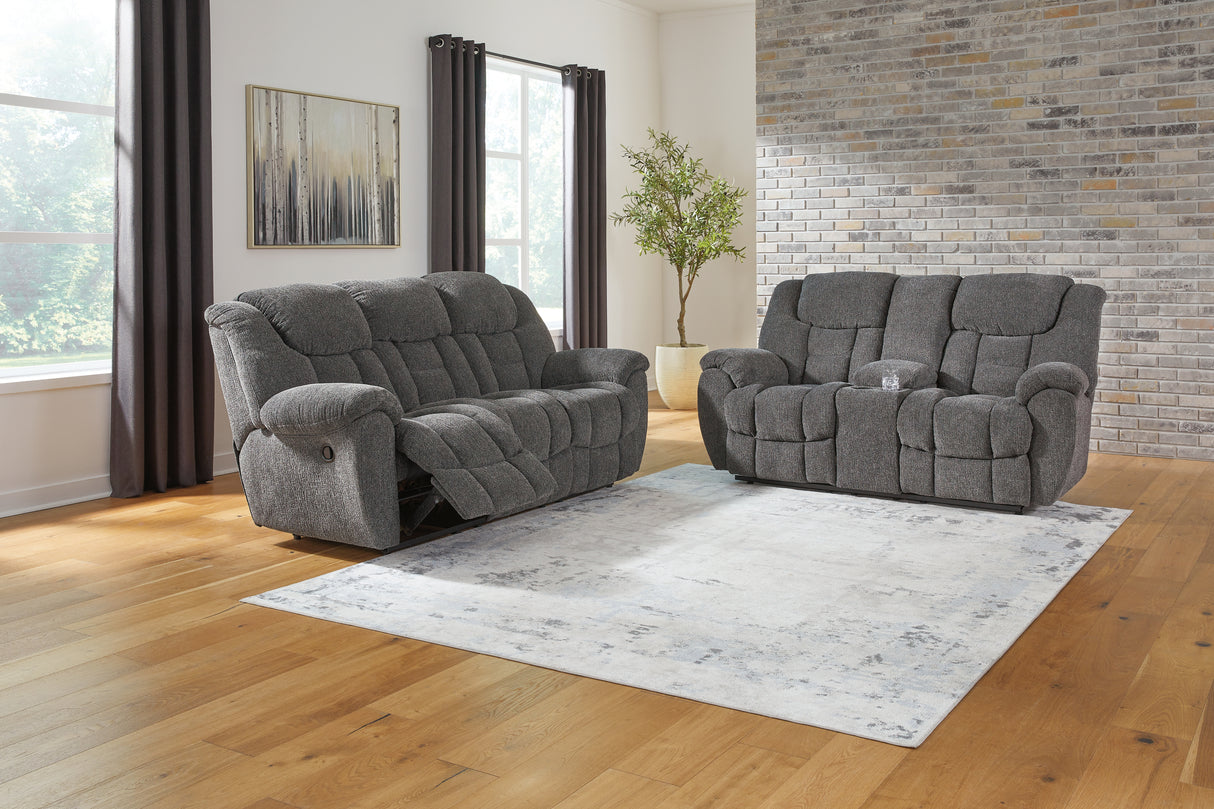 Foreside Sofa and Loveseat in Charcoal from Ashley - Luna Furniture