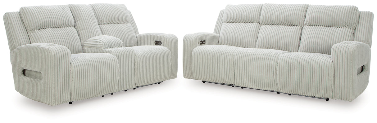 Forest Lake Power Reclining Sofa and Loveseat from Ashley - Luna Furniture