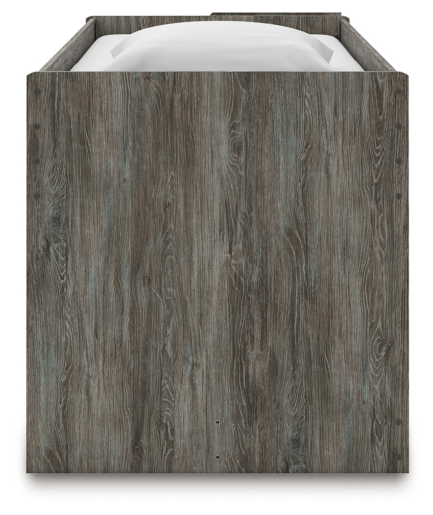 Frandern Gray Twin Loft Bed from Ashley - Luna Furniture