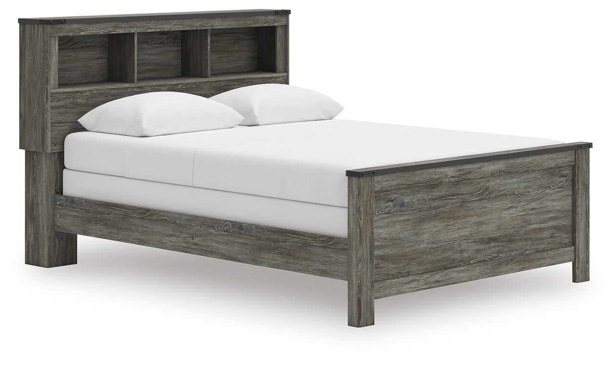 Frandern Queen Bookcase Bed, Dresser and Mirror from Ashley - Luna Furniture