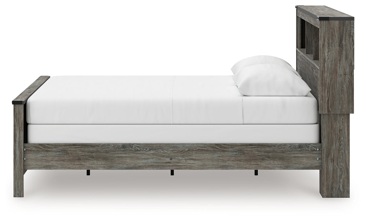 Frandern Queen Bookcase Bed, Dresser and Mirror from Ashley - Luna Furniture