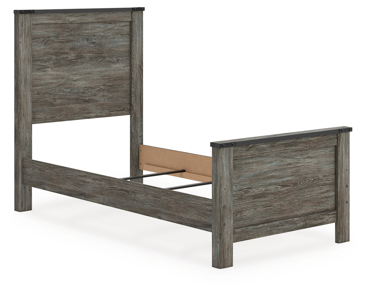 Frandern Twin Panel Bed, Dresser and Mirror from Ashley - Luna Furniture