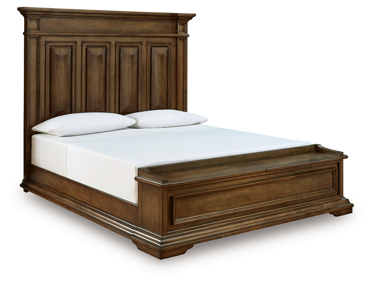 Frantanna Brown California King Panel Storage Bed from Ashley - Luna Furniture