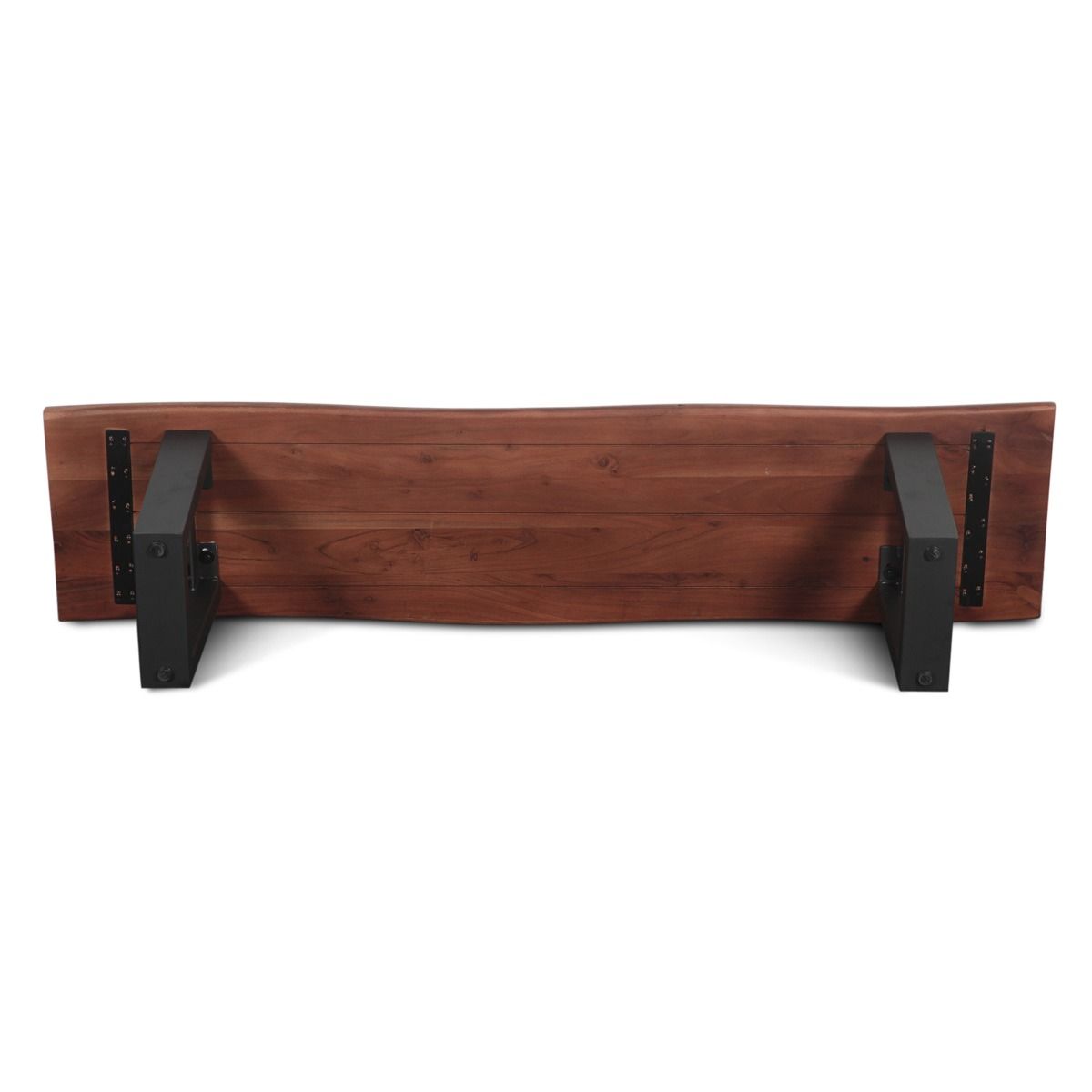 Reed 68" Bench in Light Sequoia with Gunmetal Legs, Set of 2 from Home Trends & Design - Luna Furniture