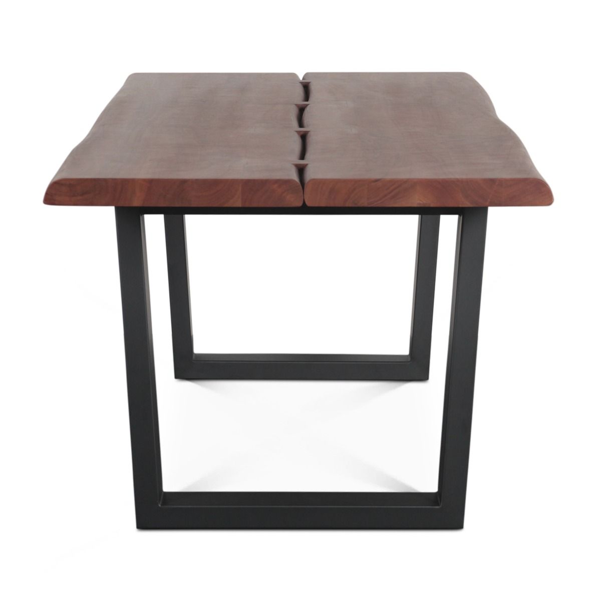 Reed 79" Dining Table in Light Sequoia with Gunmetal Legs from Home Trends & Design - Luna Furniture