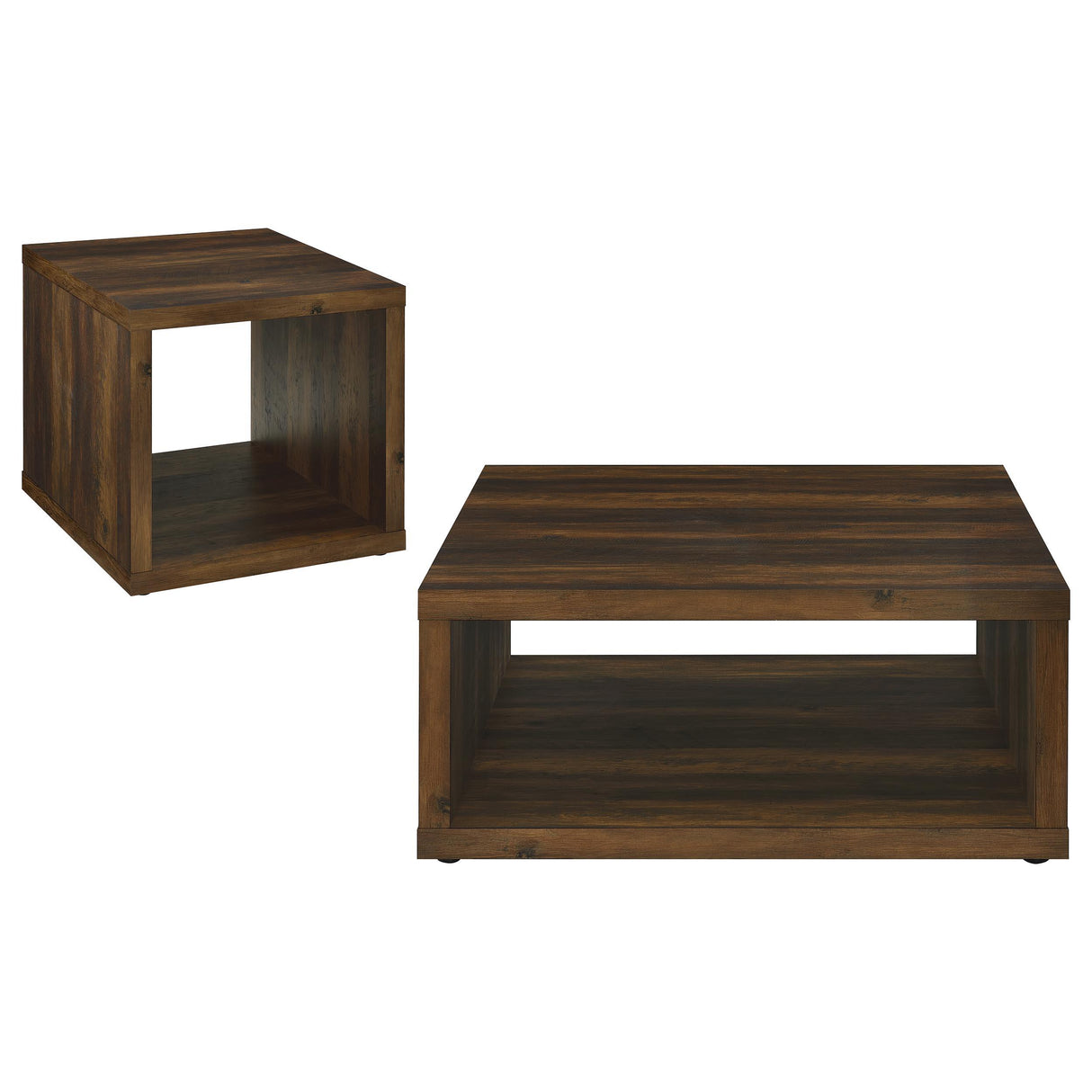 Frisco Dark Pine 2-Piece Coffee and End Table Set from Coaster - Luna Furniture