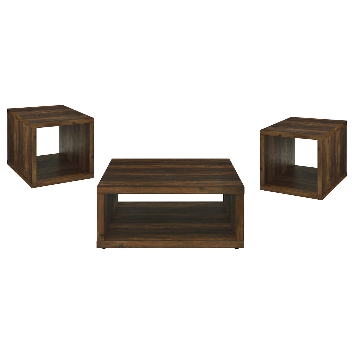 Frisco Dark Pine 3-Piece Coffee and End Table Set from Coaster - Luna Furniture